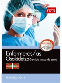 Books Frontpage Enfermera/o. Servicio vasco de salud-Osakidetza. Temario. Vol.II