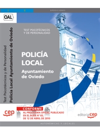 Books Frontpage Policía Local del Ayuntamiento de Oviedo. Test Psicotécnicos y de Personalidad