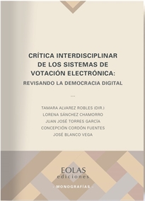 Books Frontpage Crítica interdisciplinar de los sistemas de votación electrónica
