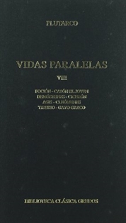 Books Frontpage 386. Vidas paralelas VIII. Foción-Catón-Demóstenes-Cicerón-Asís-Cleómenes-Tiberio-Cayo Graco