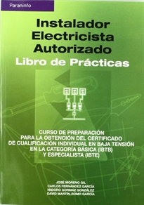 Books Frontpage Instalador electricista autorizado. Libro de prácticas