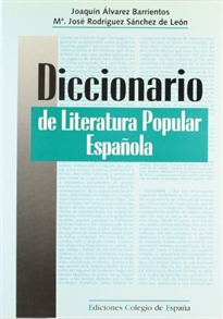 Books Frontpage Diccionario de literatura popular española