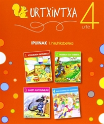 Books Frontpage Urtxintxa 4 urte - 1. hiruhilabeteko ipuinak (1-4)