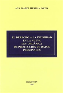 Books Frontpage El derecho a la intimidad en la nueva Ley orgánica de protección de datos personales