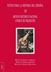 Front pageArchivo Histórico Nacional Consejo de Inquisición Textos para la Historia del español XII