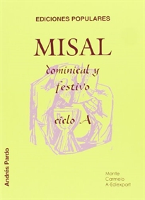 Books Frontpage Misal dominical y festivo. Ciclo A