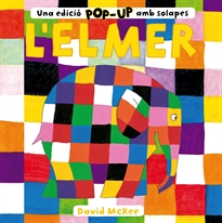 Books Frontpage L'Elmer. Llibre Pop-Up - L'Elmer. Una edició pop-up amb solapes