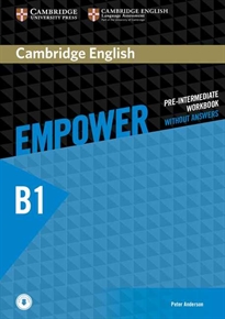 Books Frontpage Cambridge English Empower Pre-intermediate Workbook without Answers with Downloadable Audio