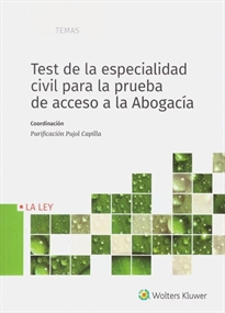 Books Frontpage Test de la especialidad civil para la prueba de acceso a la abogacía