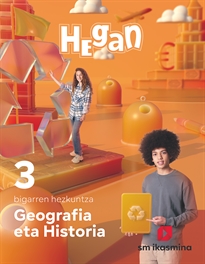 Books Frontpage Geografia eta Historia. 3 bigarren hezkuntza. Hean