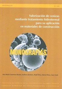 Books Frontpage Valorización de cenizas mediante tratamiento hidrotermal para su aplicación en materiales de construcción