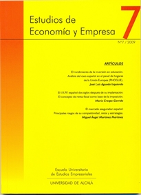 Books Frontpage Estudios de Economía y Empresa. nº7/ 2009