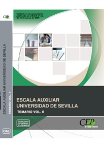 Books Frontpage Escala Auxiliar Universidad de Sevilla. Temario Vol. II.