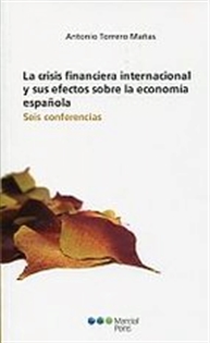 Books Frontpage La crisis financiera internacional y sus efectos sobre la economía española