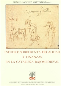Books Frontpage Estudios sobre renta, fiscalidad y finanzas en la Cataluña bajomedieval