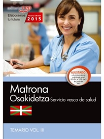 Books Frontpage Matrona. Servicio vasco de salud-Osakidetza. Temario Vol.III