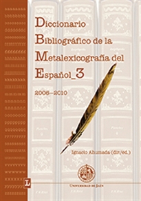 Books Frontpage Diccionario Bibliográfico de la Metalexicografía del Español 3. (2006-2010)