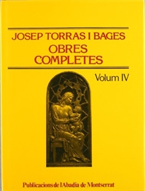 Books Frontpage Obres completes de Josep Torras i Bages, Volum IV