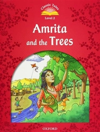 Books Frontpage Classic Tales 2. Amrita and the Trees. Audio CD Pack