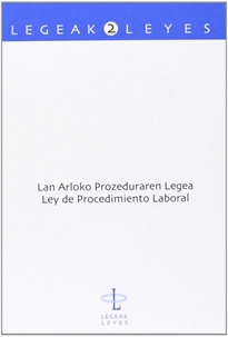 Books Frontpage Lan Arloko Prozeduraren Legea - Ley de Procedimiento Laboral