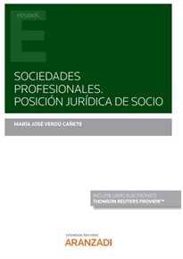 Books Frontpage Sociedades Profesionales. Posición jurídica de socio (Papel + e-book)