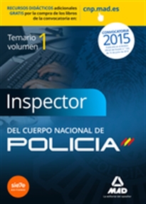 Books Frontpage Inspectores del Cuerpo Nacional de Policía. Temario Volumen I Ciencias Jurídicas.