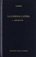 Front pageLengua latina libros v-vi