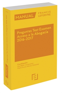 Books Frontpage Manual Preguntas Test Examen Acceso a la Abogacía 2016-2017