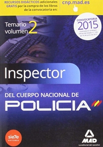 Books Frontpage Inspectores del Cuerpo Nacional de Policía. Temario Volumen II Ciencias Jurídicas.