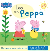 Books Frontpage Peppa Pig. Lectoescritura - Leo con Peppa. Un cuento para cada letra: j, ge, gi, ll, ñ, ch, x, k, w, güe-güi