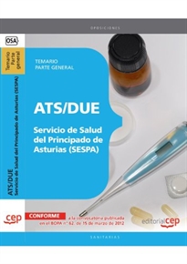 Books Frontpage ATS/DUE del Servicio de Salud del Principado de Asturias (SESPA). Temario Parte General