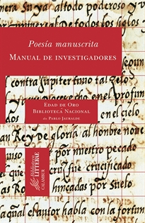 Books Frontpage Poesía manuscrita. Manual de investigadores