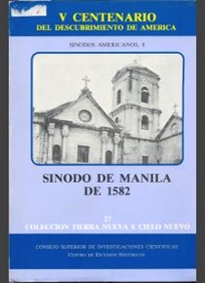 Books Frontpage Sínodo de Manila de 1582