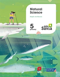 Books Frontpage Natural science. 5 Primary. Más Savia. Murcia