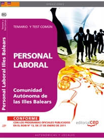Books Frontpage Personal Laboral Comunidad Autónoma de las Illes Balears. Temario  y Test Común