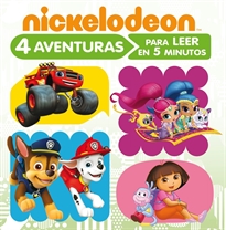 Books Frontpage 4 aventuras Nickelodeon para leer en 5 minutos