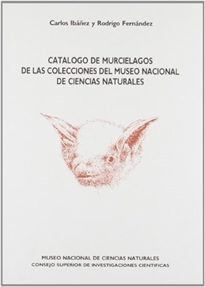 Books Frontpage Catálogo de murciélagos de las colecciones del Museo Nacional de Ciencias Naturales