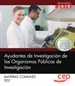 Front pageAyudantes de Investigación de los Organismos Públicos de Investigación. Materias comunes. Test