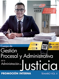 Books Frontpage Cuerpo de Gestión Procesal y Administrativa de la Administración de Justicia. Promoción Interna. Temario Vol. II.