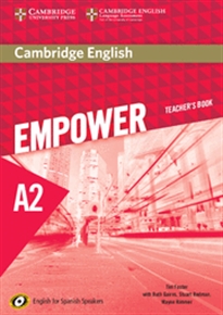 Books Frontpage Cambridge English empower for Spanish speakers, A2. Teacher's book