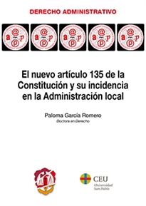 Books Frontpage El nuevo artículo 135 de la Constitución y su incidencia en la Administración local