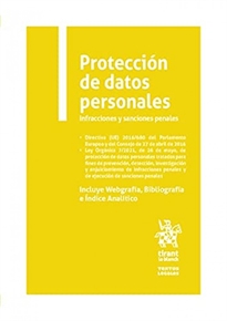 Books Frontpage Protección de datos personales Infracciones y sanciones penales