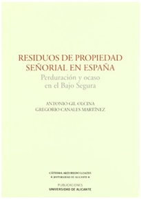 Books Frontpage Residuos de propiedad señorial en España