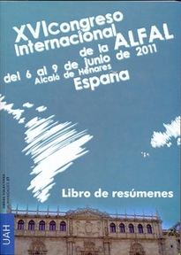 Books Frontpage XVI Congreso Internacional de la ALFAL del 6 al 9 de junio 2011