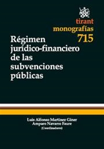 Books Frontpage Régimen jurídico-financiero de las subvenciones públicas