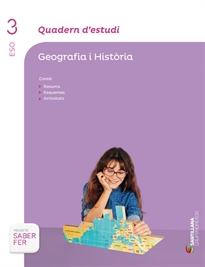 Books Frontpage Quadern D'Estudi Geografia I Historia 3 Eso Saber Fer