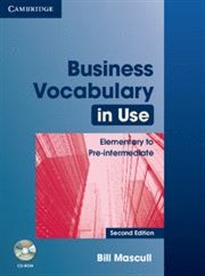 Books Frontpage Business Vocabulary in Use Elementary to Pre-intermediate with Answers and CD-ROM 2nd Edition