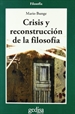 Front pageCrisis y reconstrucción de la filosofía