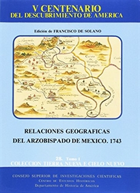Books Frontpage Relaciones geográficas arzobispado de México, 1743
