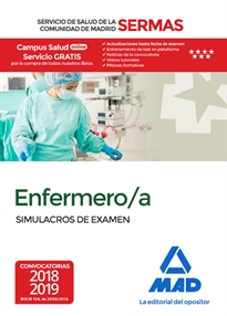 Books Frontpage Enfermero/a del Servicio de Salud de la Comunidad de Madrid. Simulacros de Examen